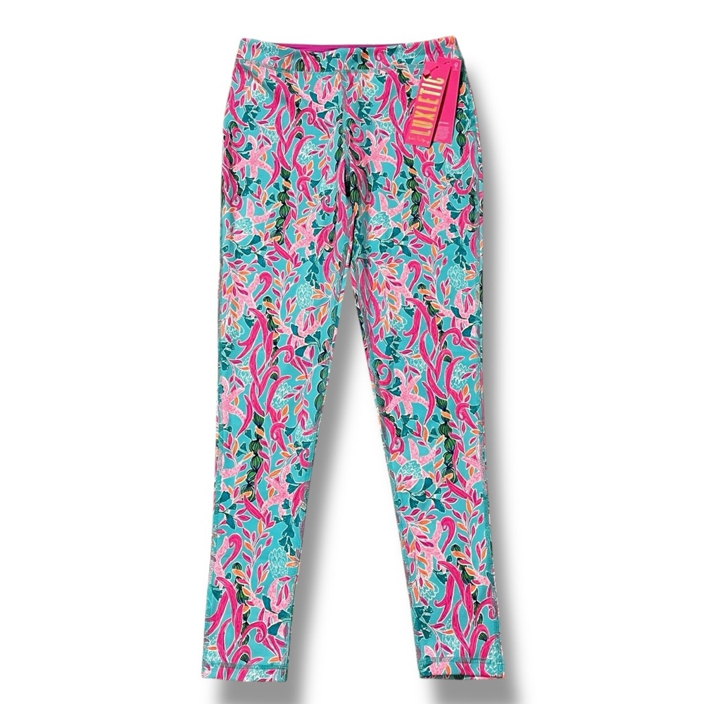 NEW Lilly Pulitzer Mini Weekender Legging Girls XL (12/14) Multi Seaweed Samba